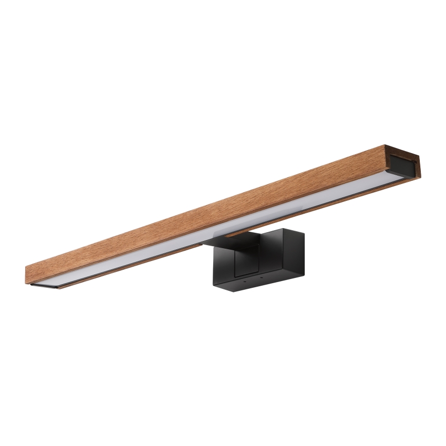 Brilagi - LED Koupelnové osvětlení zrcadla WOODY MIRROR 3v1 LED/12W/230V 60 cm IP44 černá/dub třešeň