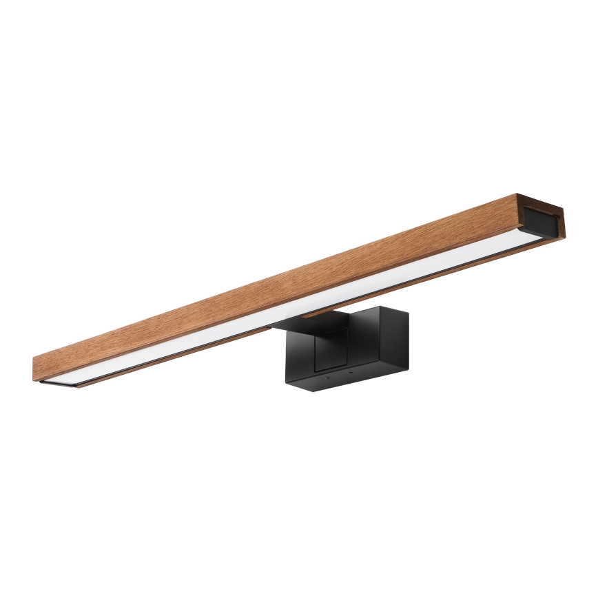 Brilagi - LED Koupelnové osvětlení zrcadla WOODY MIRROR 3v1 LED/12W/230V 60 cm IP44 černá/dub třešeň