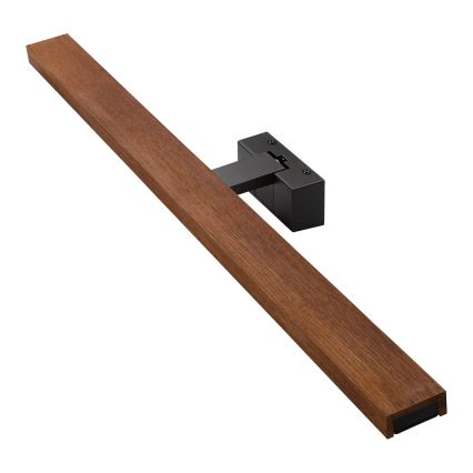 Brilagi - LED Koupelnové osvětlení zrcadla WOODY MIRROR 3v1 LED/15W/230V 80 cm IP44 černá/dub třešeň