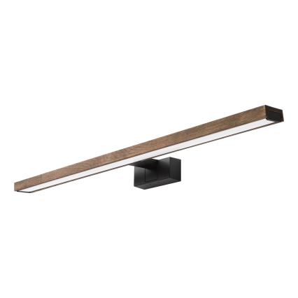Brilagi - LED Koupelnové osvětlení zrcadla WOODY MIRROR 3v1 LED/15W/230V 80 cm IP44 černá/dub ořech