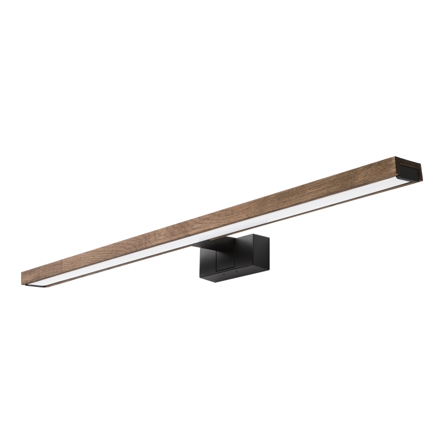 Brilagi - LED Koupelnové osvětlení zrcadla WOODY MIRROR 3v1 LED/15W/230V 80 cm IP44 černá/dub ořech