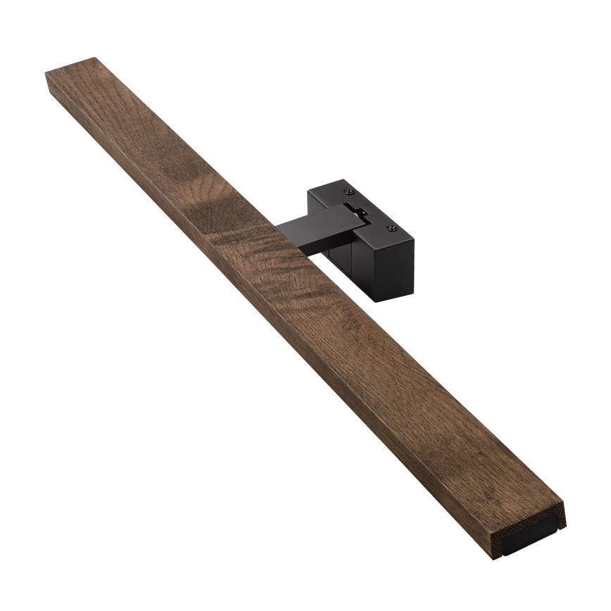 Brilagi - LED Koupelnové osvětlení zrcadla WOODY MIRROR 3v1 LED/15W/230V 80 cm IP44 černá/dub ořech