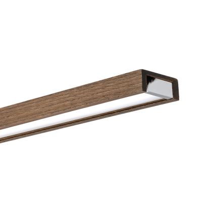 BRILAGI - LED Koupelnové osvětlení zrcadla WOODY MIRROR 3v1 LED/15W/230V 80 cm IP44 lesklý chrom/dub ořech