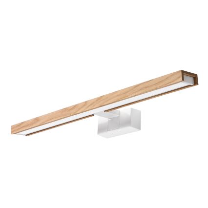 Brilagi - LED Koupelnové osvětlení zrcadla 3v1 WOODY MIRROR LED/12W/230V 60 cm IP44 bílá/dub