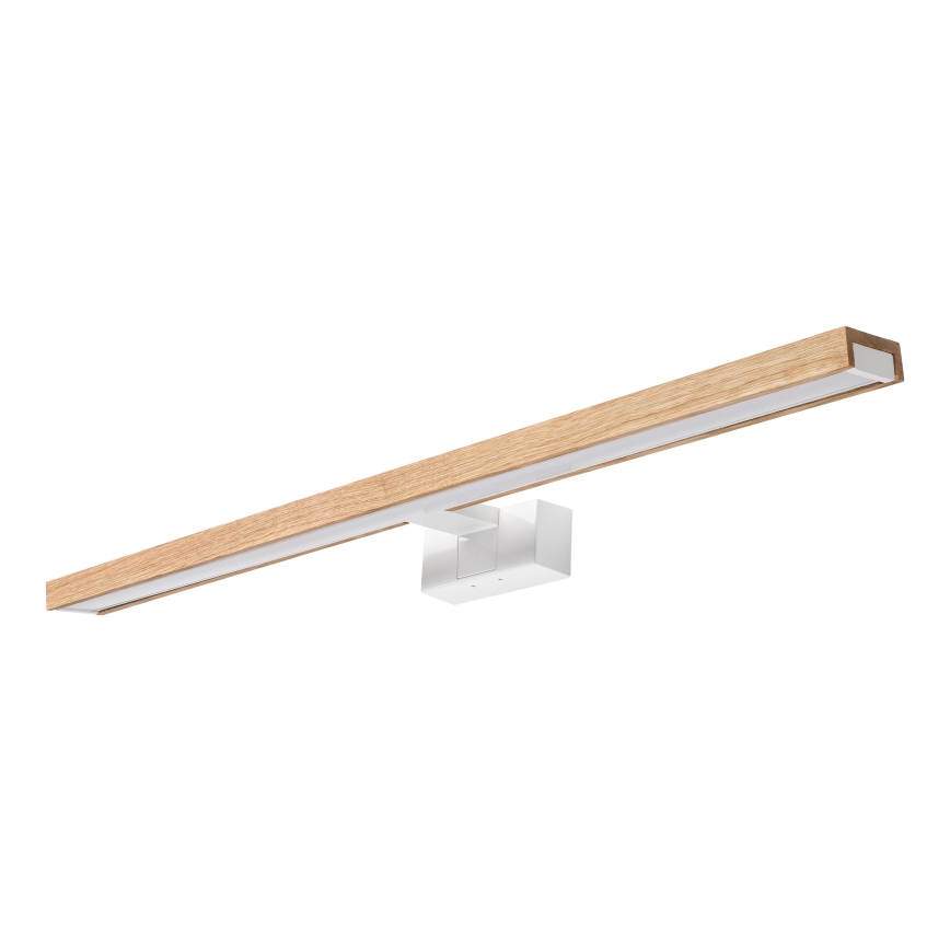 Brilagi - LED Koupelnové osvětlení zrcadla 3v1 WOODY MIRROR LED/15W/230V 80 cm IP44 bílá/dub