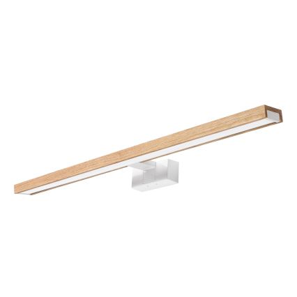 Brilagi - LED Koupelnové osvětlení zrcadla 3v1 WOODY MIRROR LED/15W/230V 80 cm IP44 bílá/dub
