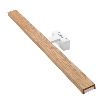 Brilagi - LED Koupelnové osvětlení zrcadla 3v1 WOODY MIRROR LED/15W/230V 80 cm IP44 bílá/dub