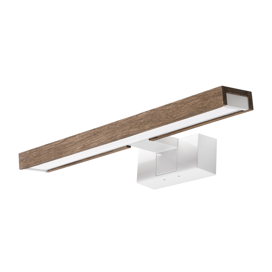 Brilagi - LED Koupelnové osvětlení zrcadla 3v1 WOODY MIRROR LED/8W/230V 40 cm IP44 bílá/dub