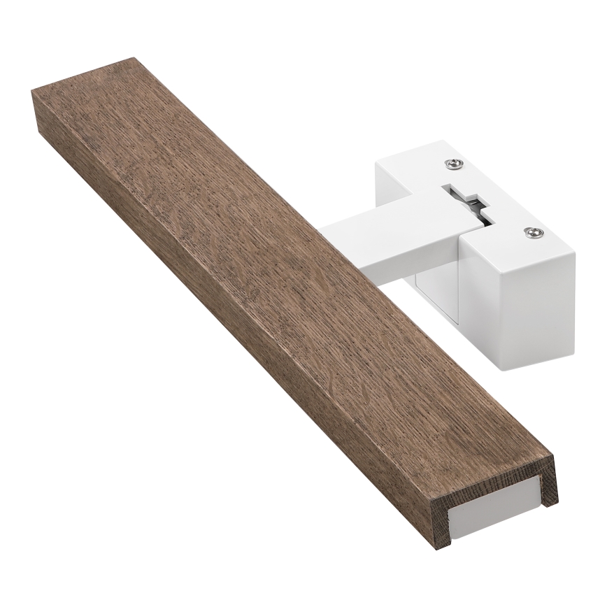 Brilagi - LED Koupelnové osvětlení zrcadla 3v1 WOODY MIRROR LED/8W/230V 40 cm IP44 bílá/dub