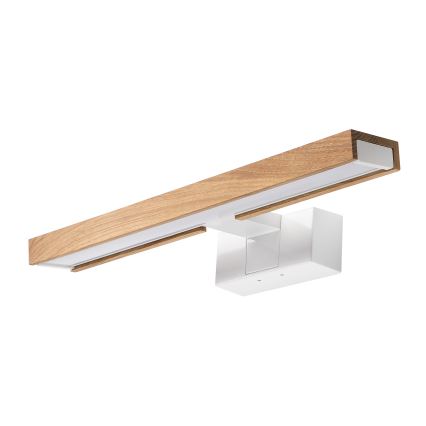 Brilagi - LED Koupelnové osvětlení zrcadla 3v1 WOODY MIRROR LED/8W/230V 40 cm IP44 bílá/dub