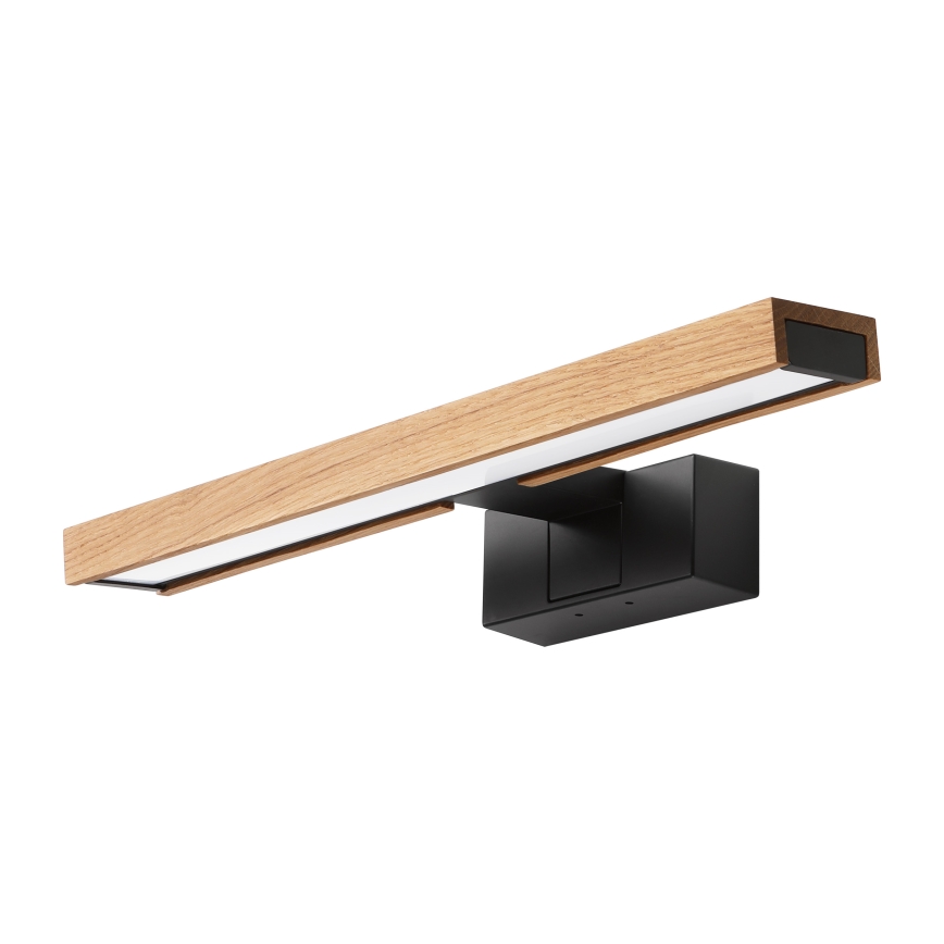 Brilagi - LED Koupelnové osvětlení zrcadla 3v1 WOODY MIRROR LED/8W/230V IP44 černá/dub
