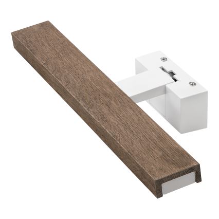 Brilagi - LED Koupelnové osvětlení zrcadla WOODY MIRROR 3v1 LED/8W/230V 40 cm IP44 bílá/dub