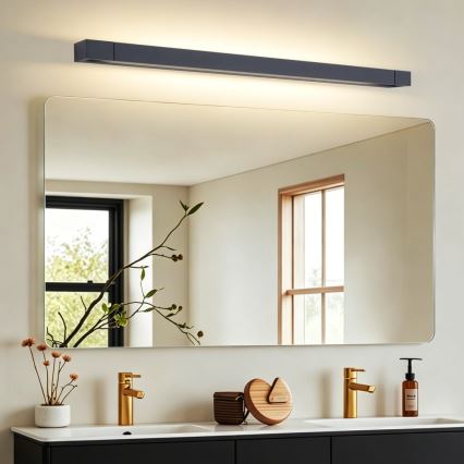 BRILAGI - LED Koupelnové osvětlení zrcadla AQUA LINE LED/28W/230V 100 cm IP44 černá CRI 90