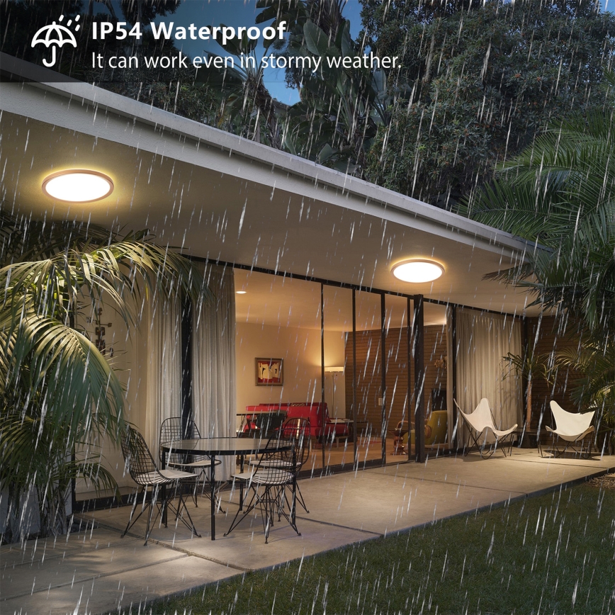 Brilagi - LED Koupelnové stropní svítidlo ULTRA SLIM LED/12W/230V pr.22,5 cm rose gold IP54