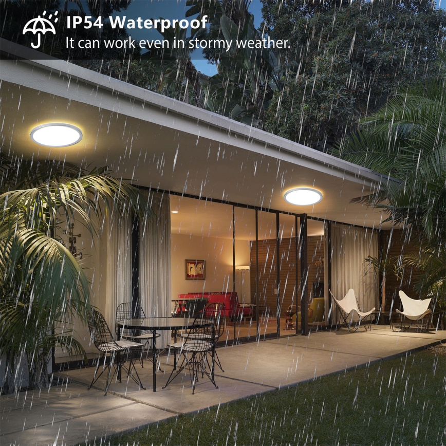 Brilagi - LED Koupelnové stropní svítidlo ULTRA SLIM LED/12W/230V pr. 22,5 cm stříbrná IP54