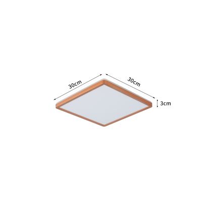 Brilagi - LED Koupelnové stropní svítidlo ULTRA SLIM LED/18W/230V 30x30 cm rose gold IP54