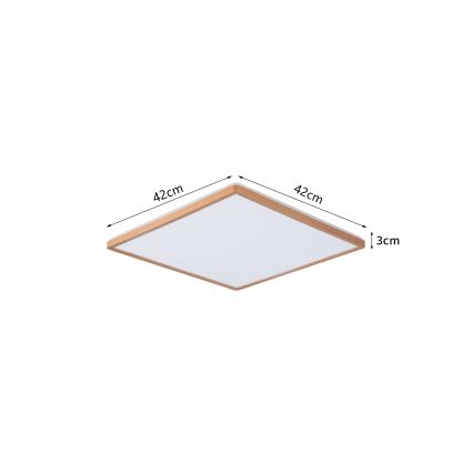 Brilagi - LED Koupelnové stropní svítidlo ULTRA SLIM LED/24W/230V 42x42 cm rose gold IP54