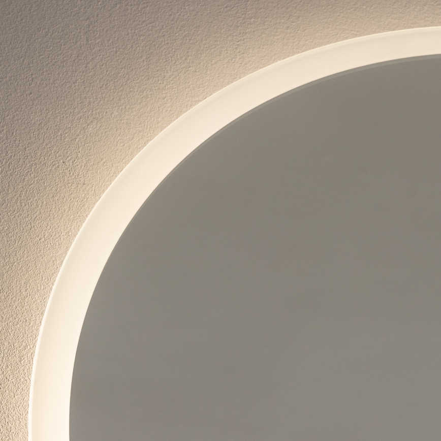 Brilagi - LED Koupelnové zrcadlo BERNATE LED/19W/230V pr. 60 cm stříbrná IP44 CRI 90 stmívatelné + CCT