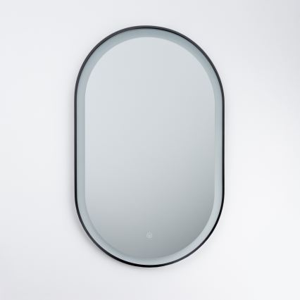 Brilagi - LED Koupelnové zrcadlo CANZO LED/25W/230V 50x80 cm černá IP44 CRI 90 stmívatelné + CCT