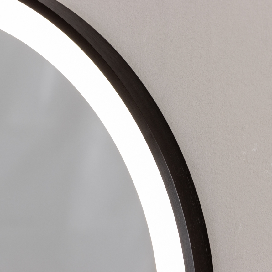 Brilagi - LED Koupelnové zrcadlo CANZO LED/25W/230V 50x80 cm černá IP44 CRI 90 stmívatelné + CCT