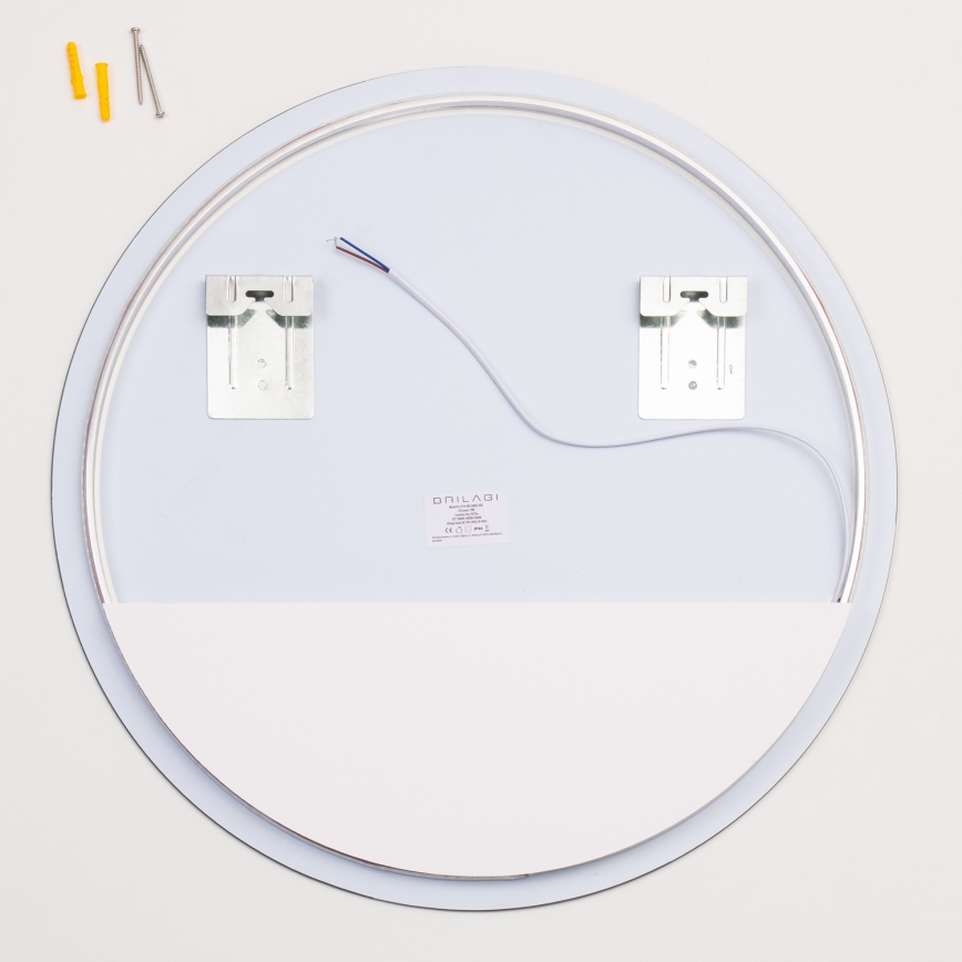 Brilagi - LED Koupelnové zrcadlo LUNA LED/19W/230V pr. 60 cm IP44 CRI 90 stmívatelné + CCT