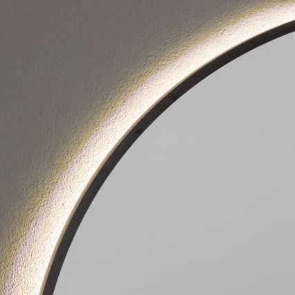Brilagi - LED Koupelnové zrcadlo NOVARA LED/19W/230V pr. 60 cm černá IP44 CRI 90 stmívatelné + CCT