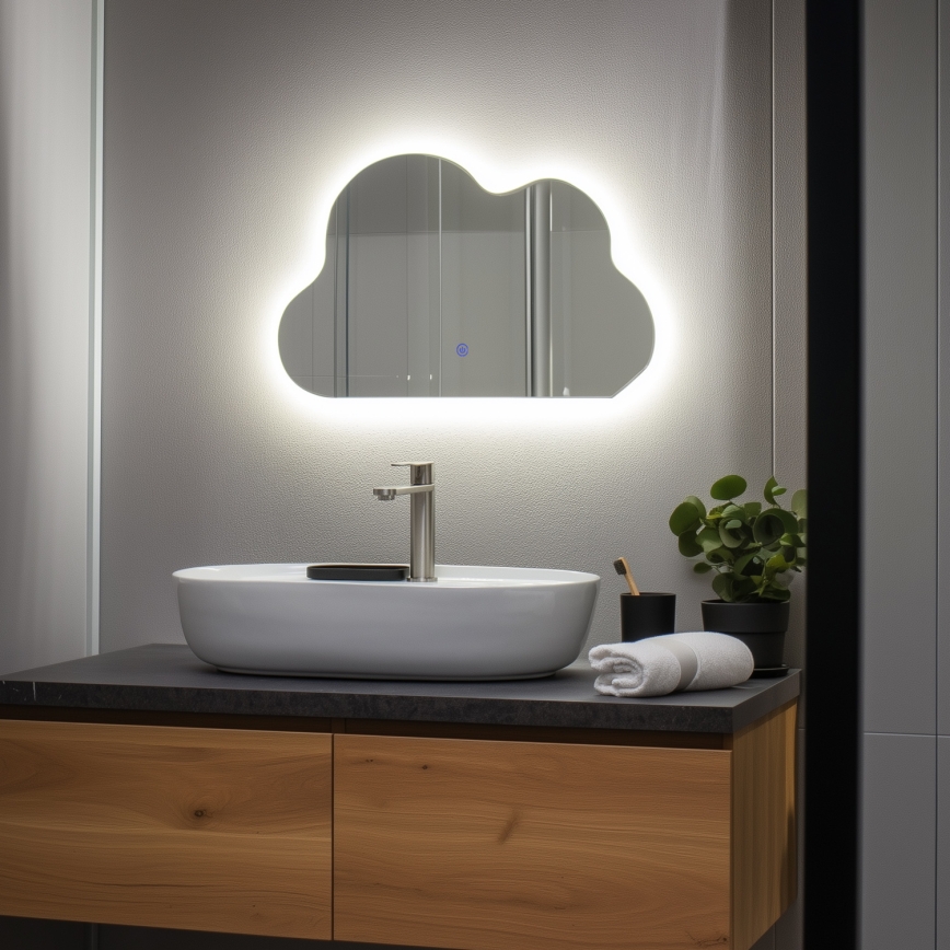 Brilagi - LED Koupelnové zrcadlo NUVOLA LED/19W/230V 37x60 cm IP44 CRI 90 stmívatelné + CCT