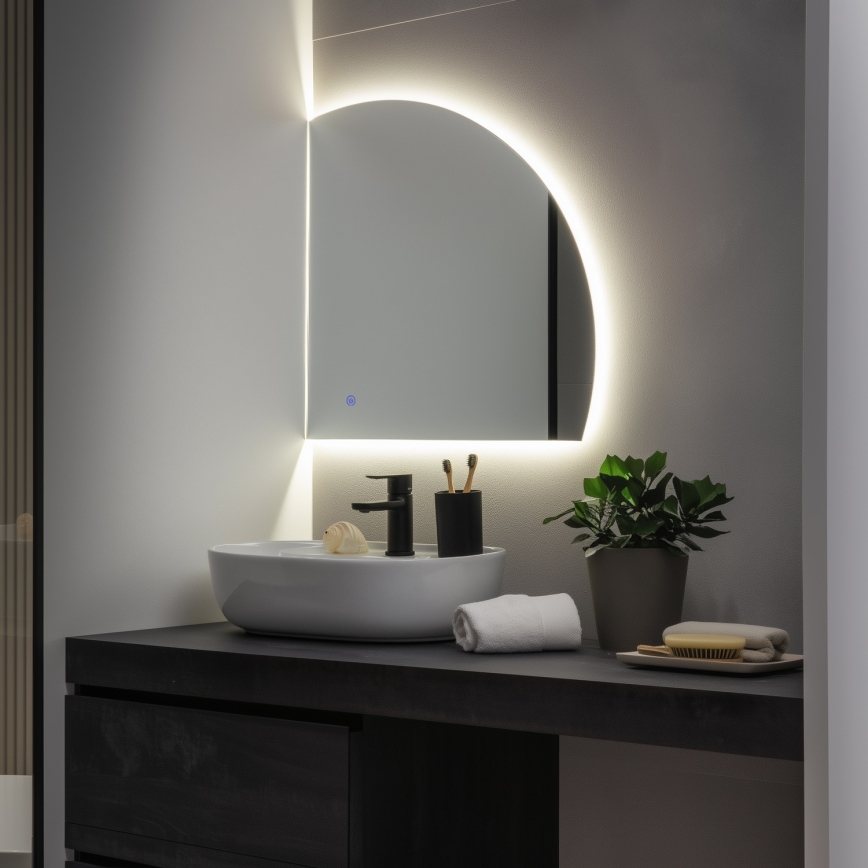 Brilagi - LED Koupelnové zrcadlo QUARTIERE LED/18W/230V 50x55 cm IP44 CRI 90 stmívatelné + CCT