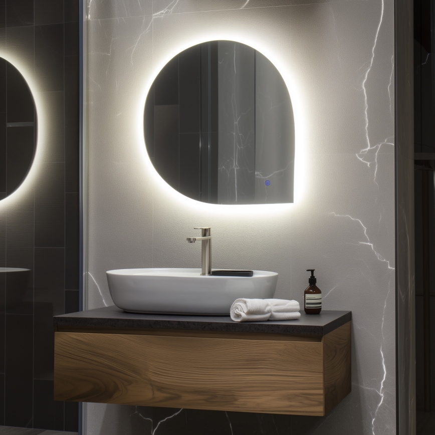 Brilagi - LED Koupelnové zrcadlo RICADI LED/19W/230V 60x60 cm IP44 CRI 90 stmívatelné + CCT