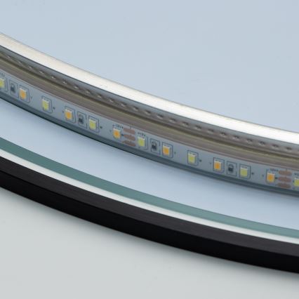 Brilagi - LED Koupelnové zrcadlo VENA BLACK LED/19W/230V pr. 60 cm IP44 CRI 90 stmívatelné + CCT