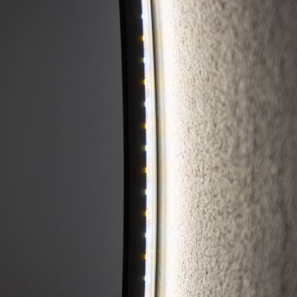 Brilagi - LED Koupelnové zrcadlo VENA BLACK LED/26W/230V pr. 80 cm IP44 CRI 90 stmívatelné + CCT