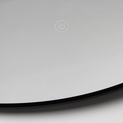 Brilagi - LED Koupelnové zrcadlo VENA BLACK LED/26W/230V pr. 80 cm IP44 CRI 90 stmívatelné + CCT