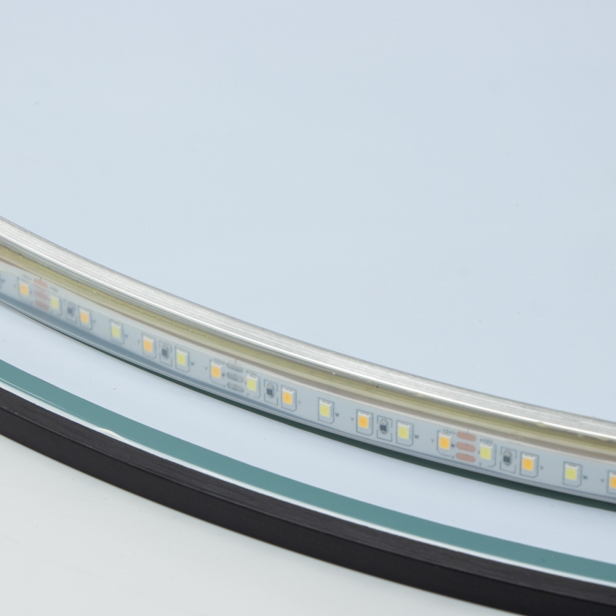 Brilagi - LED Koupelnové zrcadlo VENA BLACK LED/26W/230V pr. 80 cm IP44 CRI 90 stmívatelné + CCT