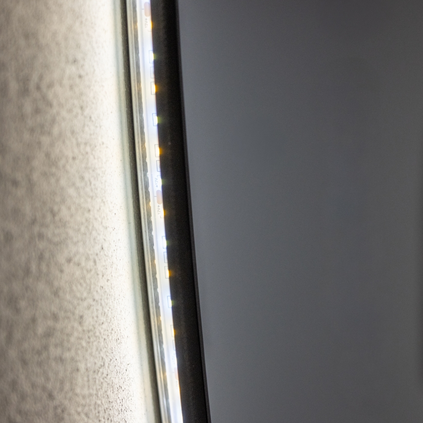 Brilagi - LED Koupelnové zrcadlo VENA BLACK LED/32W/230V pr. 100 cm IP44 CRI 90 stmívatelné + CCT
