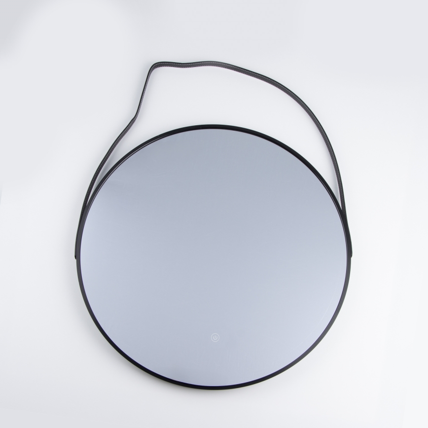 Brilagi - LED Koupelnové zrcadlo VERESE LED/19W/230V pr. 60 cm černá IP44 CRI 90 stmívatelné + CCT