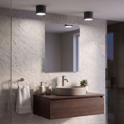 BRILAGI - LED Koupelnové bodové svítidlo SMOOTH 1xGX53/15W/230V 60x82 mm černá IP54