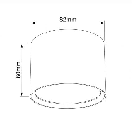 BRILAGI - LED Koupelnové bodové svítidlo SMOOTH 1xGX53/15W/230V 60x82 mm zlatá IP54