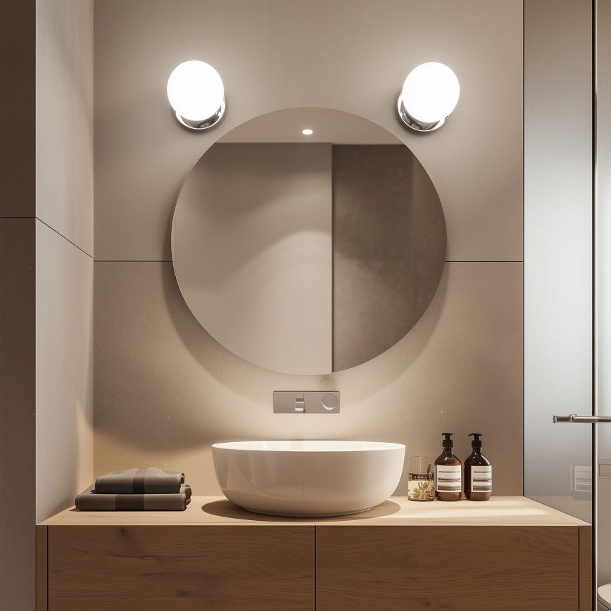 Brilagi - LED Koupelnové nástěnné svítidlo BALL LED/6W/230V 3000/4000/6500K IP44 lesklý chrom