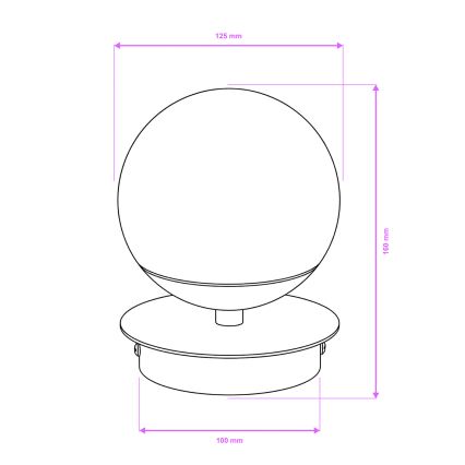 Brilagi - LED Koupelnové nástěnné svítidlo BALL LED/6W/230V 3000/4000/6500K IP44 lesklý chrom