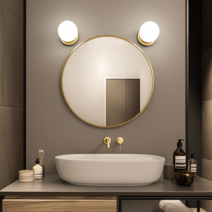 Brilagi - LED Koupelnové nástěnné svítidlo BALL LED/6W/230V 3000/4000/6500K IP44 zlatá