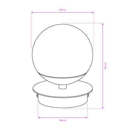 Brilagi - LED Koupelnové nástěnné svítidlo BALL LED/6W/230V 3000/4000/6500K IP44 zlatá