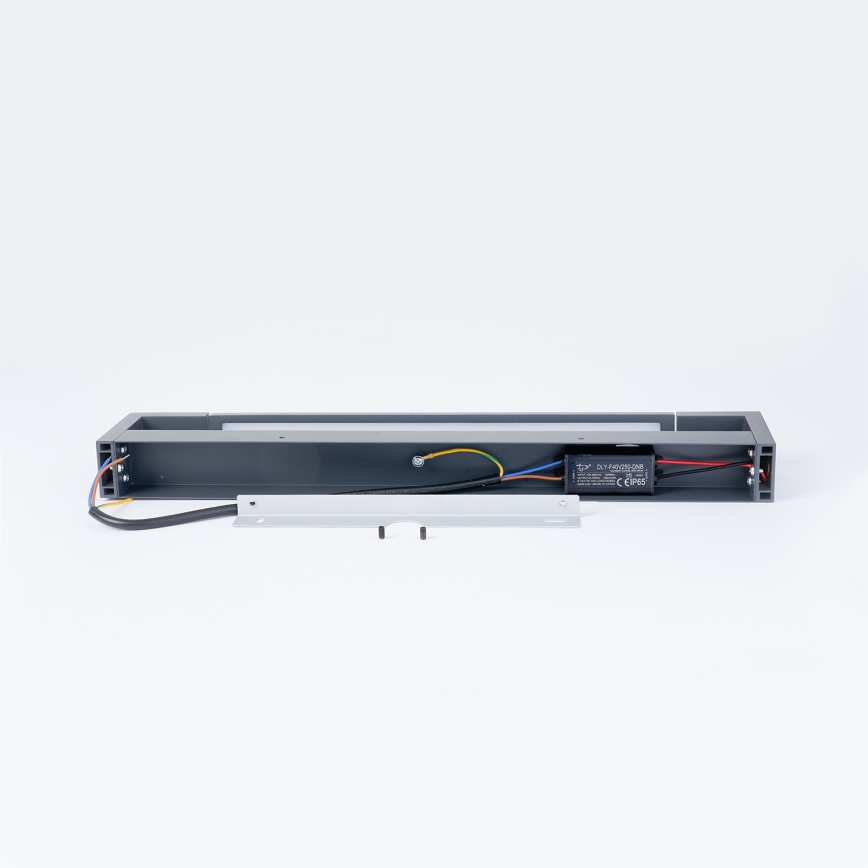 Brilagi - LED Koupelnové osvětlení zrcadla AQUA LINE LED/12W/230V 45 cm IP44 antracit CRI 90