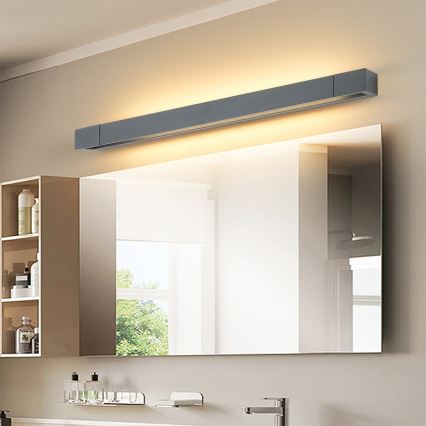 Brilagi - LED Koupelnové osvětlení zrcadla AQUA LINE LED/18W/230V 60 cm IP44 antracit CRI 90