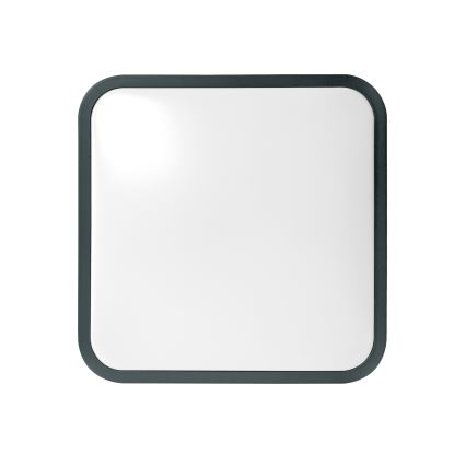 Brilagi - LED Koupelnové stropní svítidlo se senzorem ZENNA LED/18W/230V 28,5x28,5 cm IP44 antracit + dálkové ovládání