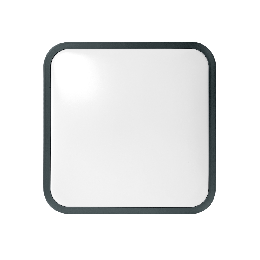 Brilagi - LED Koupelnové stropní svítidlo se senzorem ZENNA LED/18W/230V 28,5x28,5 cm IP44 antracit + dálkové ovládání