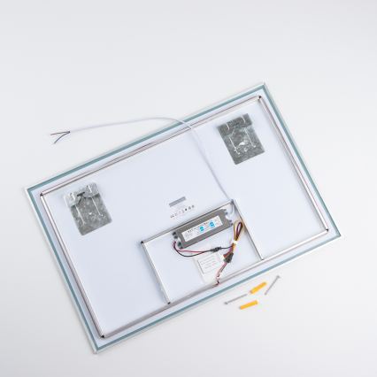 Brilagi - LED Koupelnové zrcadlo DESIO LED/20W/230V 40x60 cm stříbrná IP44 CRI 90 stmívatelné + CCT