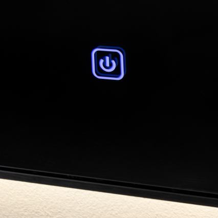 Brilagi - LED Koupelnové zrcadlo SUELLO LED/24W/230V 60x60 cm černá IP44 CRI 90 stmívatelné + CCT