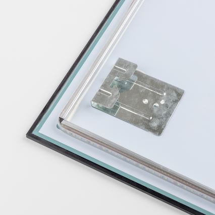 Brilagi - LED Koupelnové zrcadlo SUELLO LED/28W/230V 60x80 cm černá IP44 CRI 90 stmívatelné + CCT