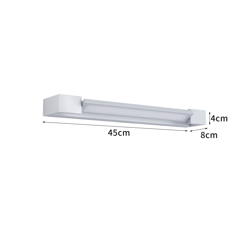 Brilagi - LED Koupelnové osvětlení zrcadla AQUA LINE LED/12W/230V 45 cm IP44 matný chrom CRI 90
