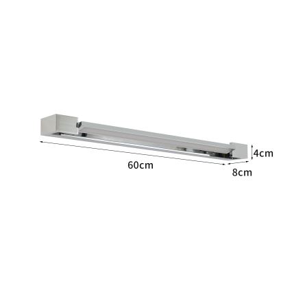 Brilagi - LED Koupelnové osvětlení zrcadla AQUA LINE LED/18W/230V 60 cm IP44 lesklý chrom